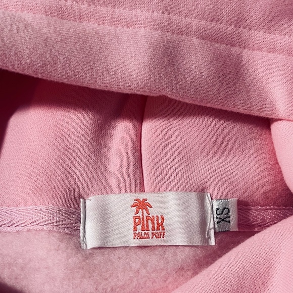 Pink Palm Puff. Classic Puff Hoodie in Pink. Size XS. NWT. - Picture 6 of 8